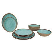 Vajilla Bo-Camp Halo 12 100% Melamine azul claro Aqua