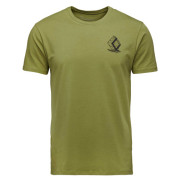 Camiseta de hombre Black Diamond M Boulder Ss Tee verde Camp Green (3039)
