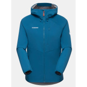 Chaqueta de mujer Mammut Ultimate Comfort SO Hooded Jacket Women azul claro Deep Ice