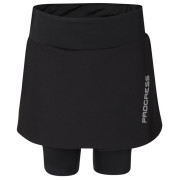 Falda de ciclismo para mujer Progress Vuelta Skirt negro černá