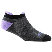 Calcetines de mujer Darn Tough W Run No Show Tab Ultra-Lightweight With Cushion gris/violeta space gray