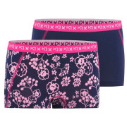 Bragas Kari Traa Attraktiv Hipster 2pk (2018) azul/rosa Night