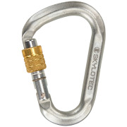 Mosquetón Skylotec Snappy Steel SG (screw gate) plata silver