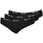 Bragas de mujer Zulu Bambus 210 Comfort 3-pack negro black/black