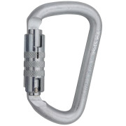 Mosquetón Camp Steel D Pro 2Lock plata