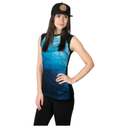 Camiseta sin mangas para mujer Drexiss Full Ocean Coolmax azul/negro