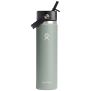 Botella térmica Hydro Flask Wide Flex Straw Cap 24 oz gris claro agave