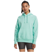 Sudadera de mujer Under Armour Rival Fleece Hoodie azul/verde Neo Turquoise / / White