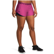 Pantalones cortos de mujer Under Armour Play Up Shorts 3.0 rosa/negro AstroPink/Black/Black