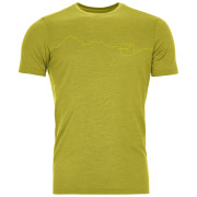Camiseta de hombre Ortovox 150 Cool Mountain Ts M amarillo dirty daisy
