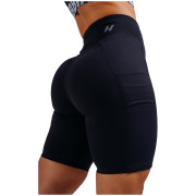 Pantalones cortos de mujer Nebbia High-Waist Shorts with Pockets Primal negro BLACK