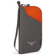 Cartera Osprey Document Zip Wallet gris/naranja PoppyOrange
