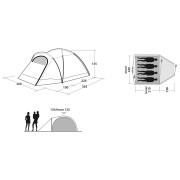 Tienda de campaña de senderismo Outwell Cloud 4