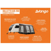 Carpa de autocaravana/furgoneta Vango Balletto Air 260 Elements ProShield