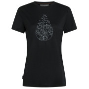 Camiseta de mujer Icebreaker Women Merino 150 Tech Lite SS Tee Hike Path negro Black