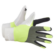 Guantes Craft ADV Lumen Fleece blanco/negro Ash White-Flumino