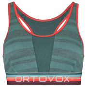 Sujetador deportivo Ortovox 185 Rock'N'Wool Sport Top W gris arctic grey