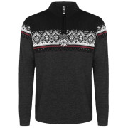 Jersey de hombre Dale of Norway Moritz Masc Sweater negro Darkcharcoal Raspberry Black