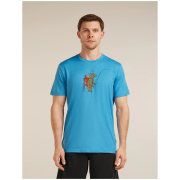 Camiseta funcional de hombre Icebreaker Merino 150 Tech Lite SS Tee Bear Catch azul ARCTIC