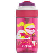 Botella para niños Kambukka Lagoon 400 ml rosa PatternFlyingSuperGirl