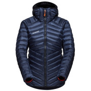 Chaqueta de plumón para mujer Mammut Broad Peak IN Hooded Jacket Women azul/naranja marine-black