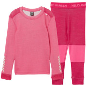 Juego funcional para niños Helly Hansen K Lifa Merino Set Hot Pink rosa 074 Hot Pink