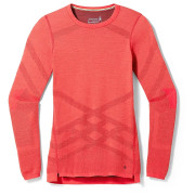 Camiseta funcional de mujer Smartwool W Intraknit Thermal Merino Bl Crew negro/rosa Scarlet-Black Cherry