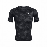 Camiseta funcional de hombre Under Armour HG Armour Printed SS negro/gris Black/White