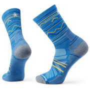 Calcetines Smartwool Hike Light Cushion Mountain Range Pattern Crew Socks azul/ azul claro Laguna Blue