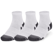 Juego de calcetines Under Armour Performance Cotton 3p Qtr blanco White / White / Pitch Gray