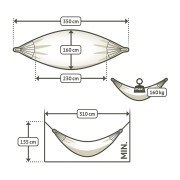 Hamaca La Siesta Modesta Double Pattern