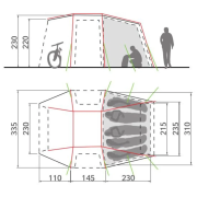 Carpa de autocaravana/furgoneta Vaude Drive Van XT 5P