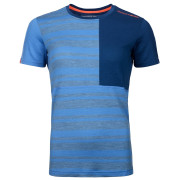 Camiseta funcional de mujer Ortovox W's 185 Rock'N'Wool Short Sleeve azul Skyblue