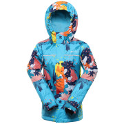 Chaqueta de esquí para niños Alpine Pro Zawero azul claro white