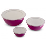 Juego de boles Omada Sanaliving Bowls Set 3,5L + 1,7L + 0,5L violeta