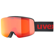 Gafas de esquí Uvex Pwdr FM negro/rojo black matt dl/red-clear