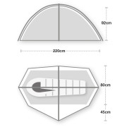 Tienda de campaña de senderismo Terra Nova Equipment Helm Compact 1