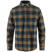 Camisa de hombre Fjällräven Singi Heavy Flannel Shirt M azul Dark Navy-Buckwheat Brown