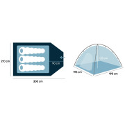 Tienda de campaña Zulu Easy Tent 3 Plus