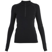 Camiseta funcional de mujer Icebreaker Women 300 MerinoFine™ Polar LS Half Zip negro Black