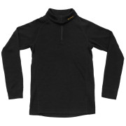 Sudadera funcional para niños Devold Duo Active Merino Zip Neck Jr negro BLACK