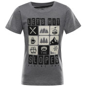 Camiseta para niños Alpine Pro Rejo 3 Grey gris ŠEDÁ