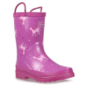 Botas de agua para niños Regatta Minnow Jnr Welly rosa Unicorn/Rorc