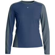 Camiseta funcional de mujer Ortovox 120 Cool Tec Fast Upward Ls W azul/gris Blue Nunatak