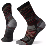 Calcetines Smartwool Hike Light Cushion Mountain Range Pattern Crew Socks negro black