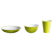 Vajilla Omada Sanaliving Set 3pcs verde Verdemel