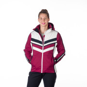 Chaqueta de esquí para mujer Northfinder Doris blanco/voileta 522whitecherry