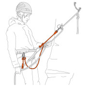 Elemento de amarre doble Petzl Dual Connect Adjust