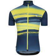 Maillot de ciclismo de hombre Dare 2b AEP Pedal S/S Jersey azul/amarillo Moonlight Denim Tread Print