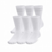 Juego de calcetines Under Armour Essential 6Pk Crew blanco White/White/HaloGray